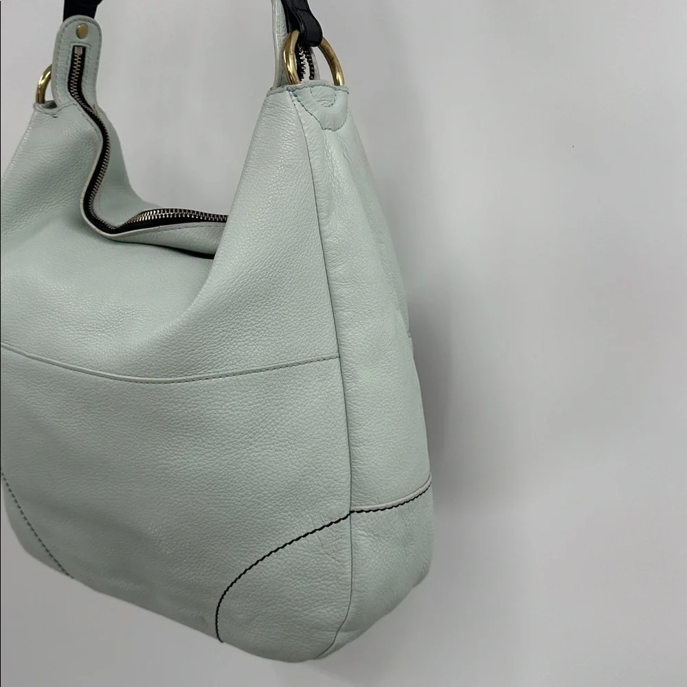 orYANY Stylish Two-Tone Mint and Gray Hobo Shoulder Bag with Crossbody Strap